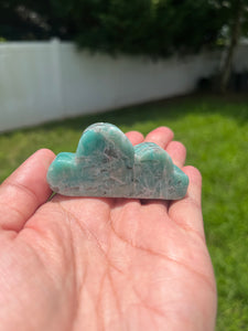 Amazonite with Smoky Quartz - Cloud - Crystal Carving (B)