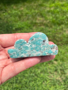 Amazonite with Smoky Quartz - Cloud - Crystal Carving (A)