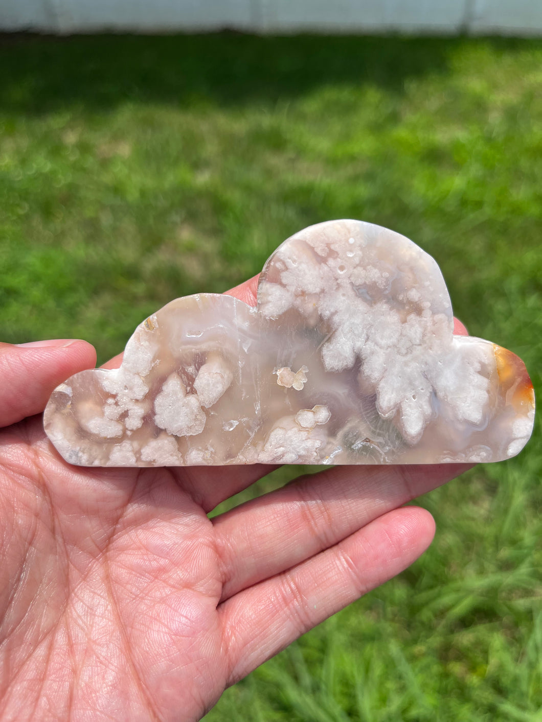 Flower Agate - Cloud - Crystal Carving (A)