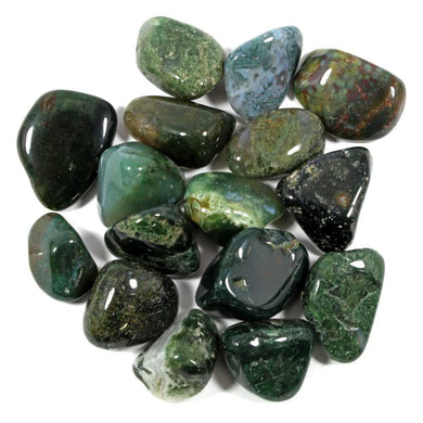 Moss Agate Tumble