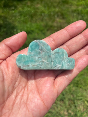 Amazonite with Smoky Quartz - Cloud - Crystal Carving (B)