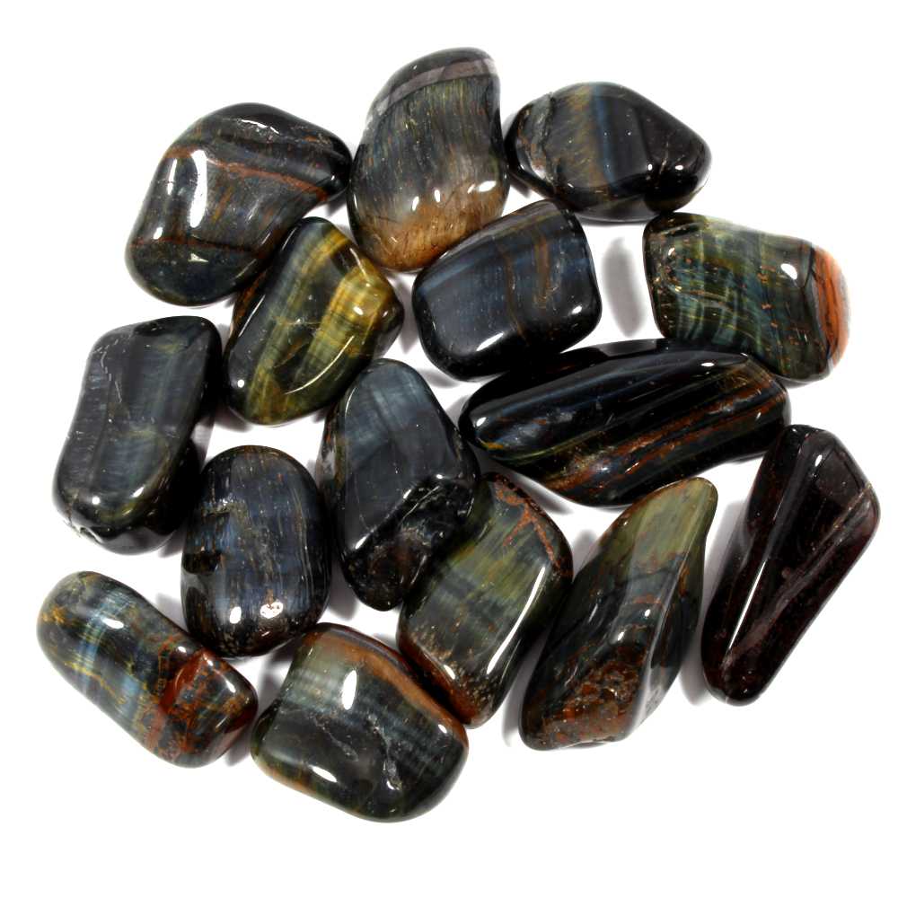 Blue Tiger Eye Tumble